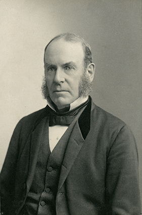 Photograph of first college president, James E. Rhoads