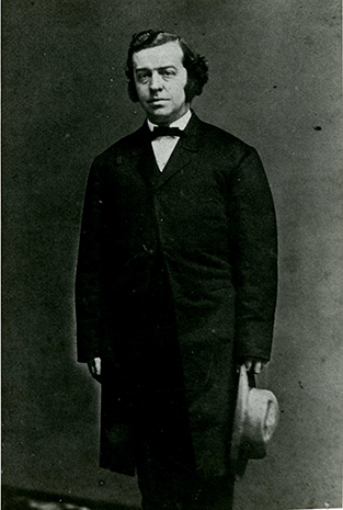 Photograph of James Carey Thomas, father of M. Carey Thomas, wearing plain Quaker dress.