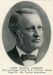 Photograph of John Biddle Garrett, face only.