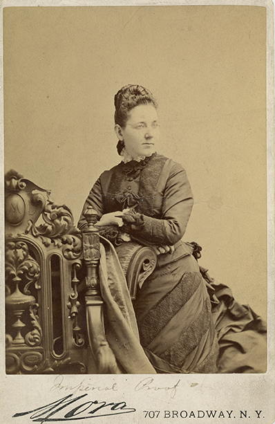 photograph of Mary Garrett lounging