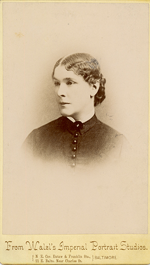 Photograph of Mary Whitall Thomas from chest up.