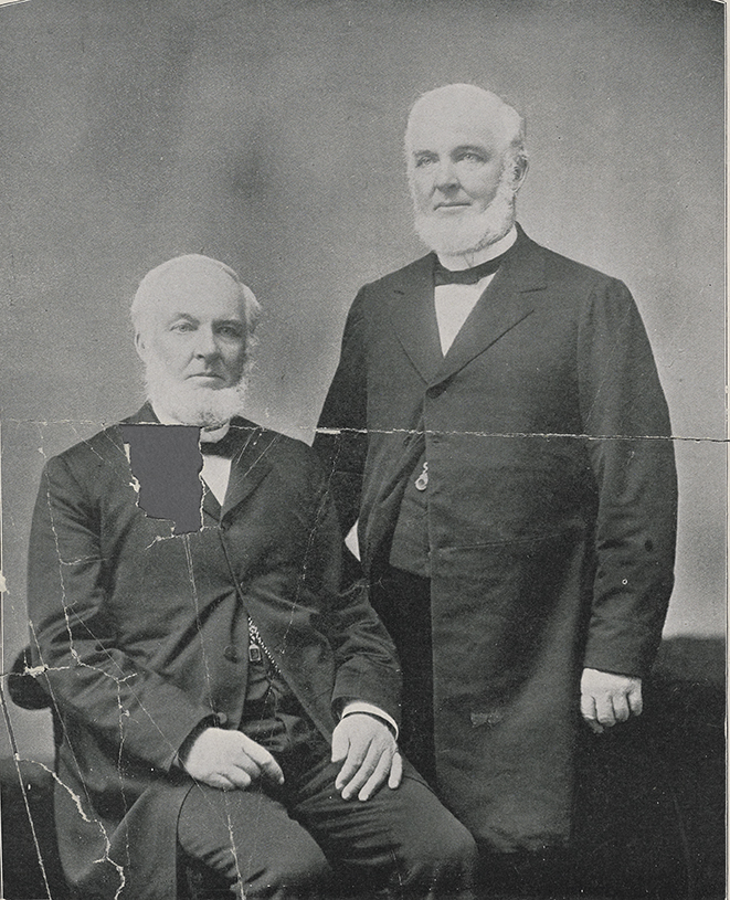 Photograph of Alfred (left) and Albert (right) Smiley