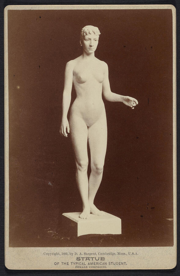 A nude statue of a woman